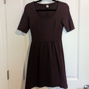 Old navy fit and flare maroon dress